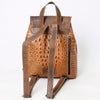 ADBG972 American Darling Crocodile Embossed Western Leather Backpack