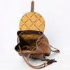 ADBG972 American Darling Crocodile Embossed Western Leather Backpack