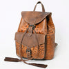ADBG972 American Darling Crocodile Embossed Western Leather Backpack