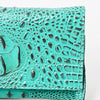 ADBG973 American Darling Crocodile Embossed Western Leather Wallet Bag