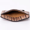 ADBG976 American Darling Crocodile Embossed Western Leather Card-Holder