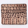 ADBG976 American Darling Crocodile Embossed Western Leather Card-Holder