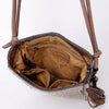 ADBG977 American Darling Fringed Western Leather Tote Bag - Crocodile Embossed