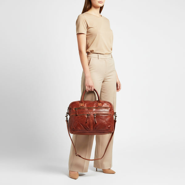 SWC408 Calvino - Leather Briefcase Bag