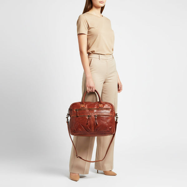 SWC408 Calvino - Leather Briefcase Bag