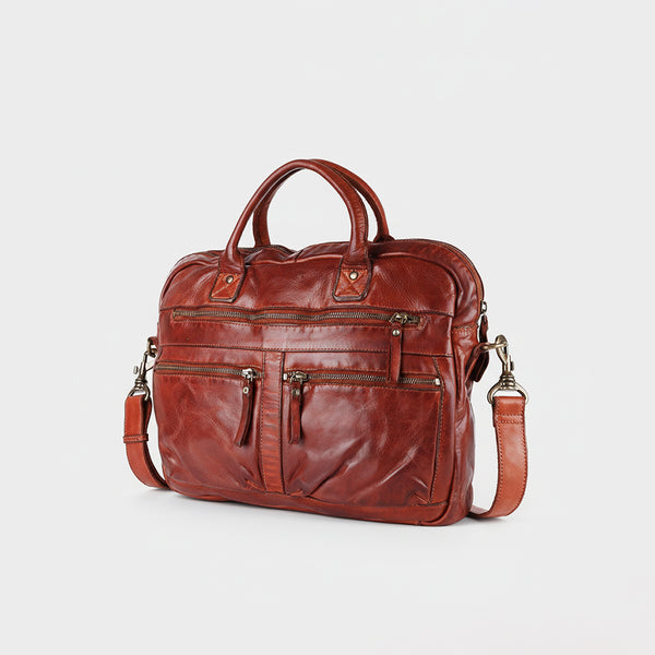 SWC408 Calvino - Leather Briefcase Bag