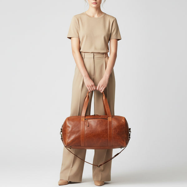 SWC413 Cavento - Leather Essential Duffel Bag