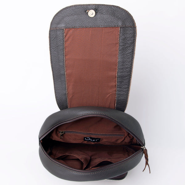 SKBG158BACKPACK Harness Skirting Leather with Hand Carving Ladies Bag H15XW11XD3.5 SKBG158
