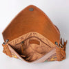 ADBGF105 American Darling Western Leather Envelope - Hand Tooled Floral Carved Purse with Fringes