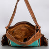 ADBG980B American Darling Hand Tooled Western Leather Shoulder Bag with Fringes
