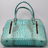ADBG986 Croc Embossed Leather Western Tote Bag Structured Handbag by American Darling