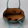 ADBG986 Croc Embossed Leather Western Tote Bag Structured Handbag by American Darling