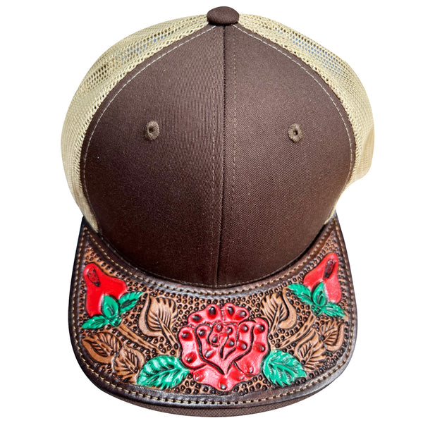 LC-ADCP102F Genuine Western Leather Men Women Cap
