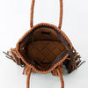 ADBGD147 American Darling Western Leather Tote Bag - Handcrafted Fringed Tassel Purse