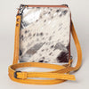 ADBG820 American Darling Handcrafted Leather Cross body Bag with Hair-On Cowhide