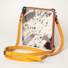 ADBG820 American Darling Handcrafted Leather Cross body Bag with Hair-On Cowhide