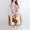 ADBG575 American Darling Western Woven Saddle Blanket & Tooled Leather Fringe Bag