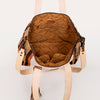 ADBG575 American Darling Western Woven Saddle Blanket & Tooled Leather Fringe Bag