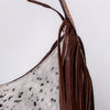 ADBGA299 American Darling Hair-On Cowhide & Fringed Hand Tooled Leather Hobo Bag