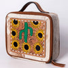 ADBGA300 American Darling Western Hand Tooled Leather Hair-On Cowhide Jewelry Case