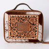 ADBGA300 American Darling Western Hand Tooled Leather Hair-On Cowhide Jewelry Case