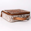 ADBGA300 American Darling Western Hand Tooled Leather Hair-On Cowhide Jewelry Case