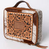 ADBGA300 American Darling Western Hand Tooled Leather Hair-On Cowhide Jewelry Case
