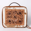 ADBGA300 American Darling Western Hand Tooled Leather Hair-On Cowhide Jewelry Case