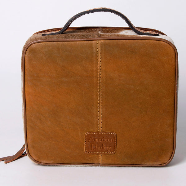 ADBGA300 American Darling Western Hand Tooled Leather Hair-On Cowhide Jewelry Case