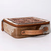 ADBGA300 American Darling Western Hand Tooled Leather Hair-On Cowhide Jewelry Case
