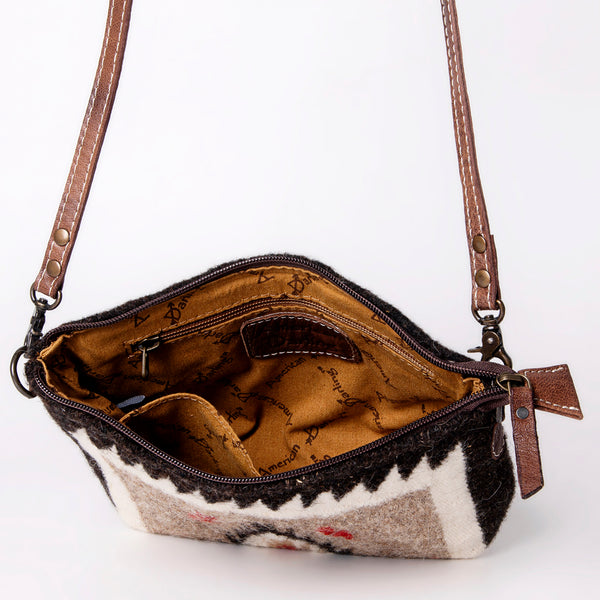 ADBG1001 American Darling Handwoven Saddle Blanket Western Crossbody Bag Genuine Leather