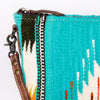 ADBG1001 American Darling Handwoven Saddle Blanket Western Crossbody Bag Genuine Leather
