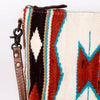ADBG1001 American Darling Handwoven Saddle Blanket Western Crossbody Bag Genuine Leather