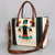 ADBG1002 American Darling Handwoven Saddle Blanket Western Tote Bag Leather Strap