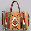 ADBG1002 American Darling Handwoven Saddle Blanket Western Tote Bag Leather Strap