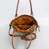 ADBG1003 American Darling Handwoven Saddle Blanket Western Tote Bag Genuine Leather Straps