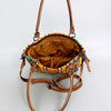 ADBG1003 American Darling Handwoven Saddle Blanket Western Tote Bag Genuine Leather Straps