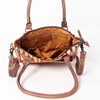 ADBG1004 American Darling Western Saddle Blanket Tote Bag Genuine Leather Trim