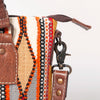 ADBG1004 American Darling Western Saddle Blanket Tote Bag Genuine Leather Trim