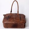 ADBG1005 American Darling Handwoven Saddle Blanket Tote Bag Genuine Leather Trim