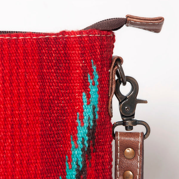 ADBG1006 American Darling Handwoven Saddle Blanket Large Crossbody Bag Genuine Leather