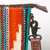 ADBG1006 American Darling Handwoven Saddle Blanket Large Crossbody Bag Genuine Leather