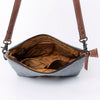 ADBG1008 American Darling Handwoven Saddle Blanket Crossbody Bag Genuine Leather Trim