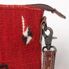 ADBG1008 American Darling Handwoven Saddle Blanket Crossbody Bag Genuine Leather Trim
