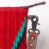 ADBG1009 American Darling Handwoven Saddle Blanket Crossbody Bag Genuine Leather