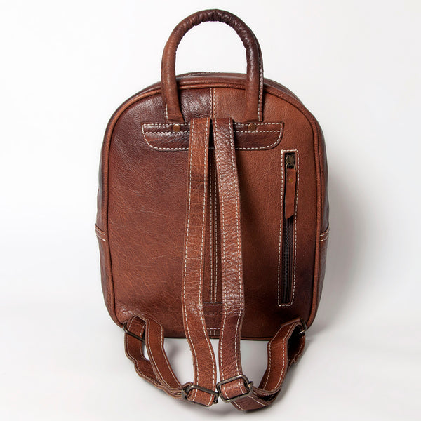 ADBG1010 American Darling Handwoven Saddle Blanket Leather Backpack Western Genuine Leather