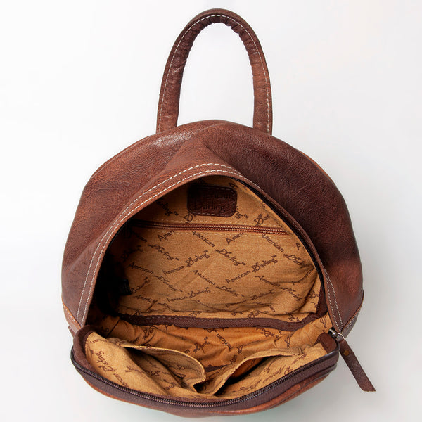 ADBG1010 American Darling Handwoven Saddle Blanket Leather Backpack Western Genuine Leather