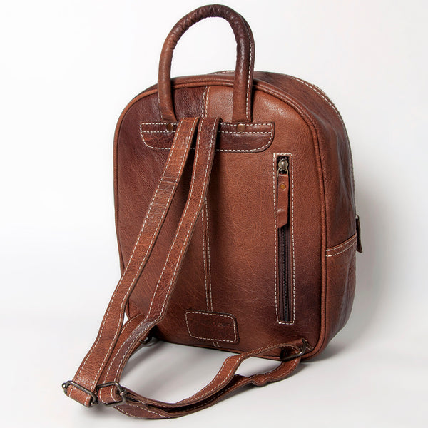 ADBG1010 American Darling Handwoven Saddle Blanket Leather Backpack Western Genuine Leather