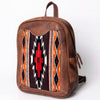 ADBG1011 American Darling Handwoven Saddle Blanket Leather Backpack