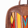 ADBG1011 American Darling Handwoven Saddle Blanket Leather Backpack